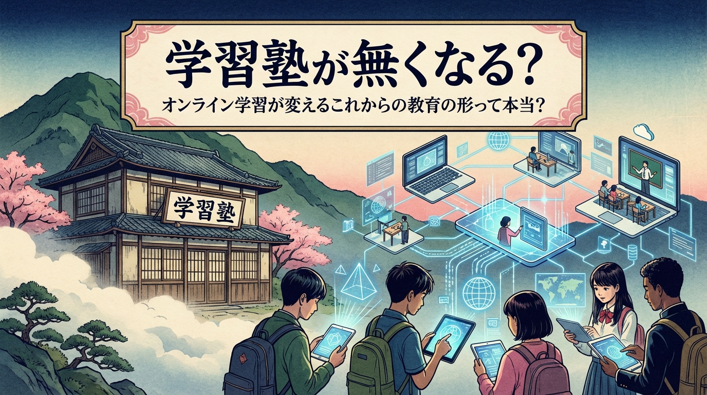 学習塾が無くなる？オンライン学習が変えるこれからの教育の形って本当？