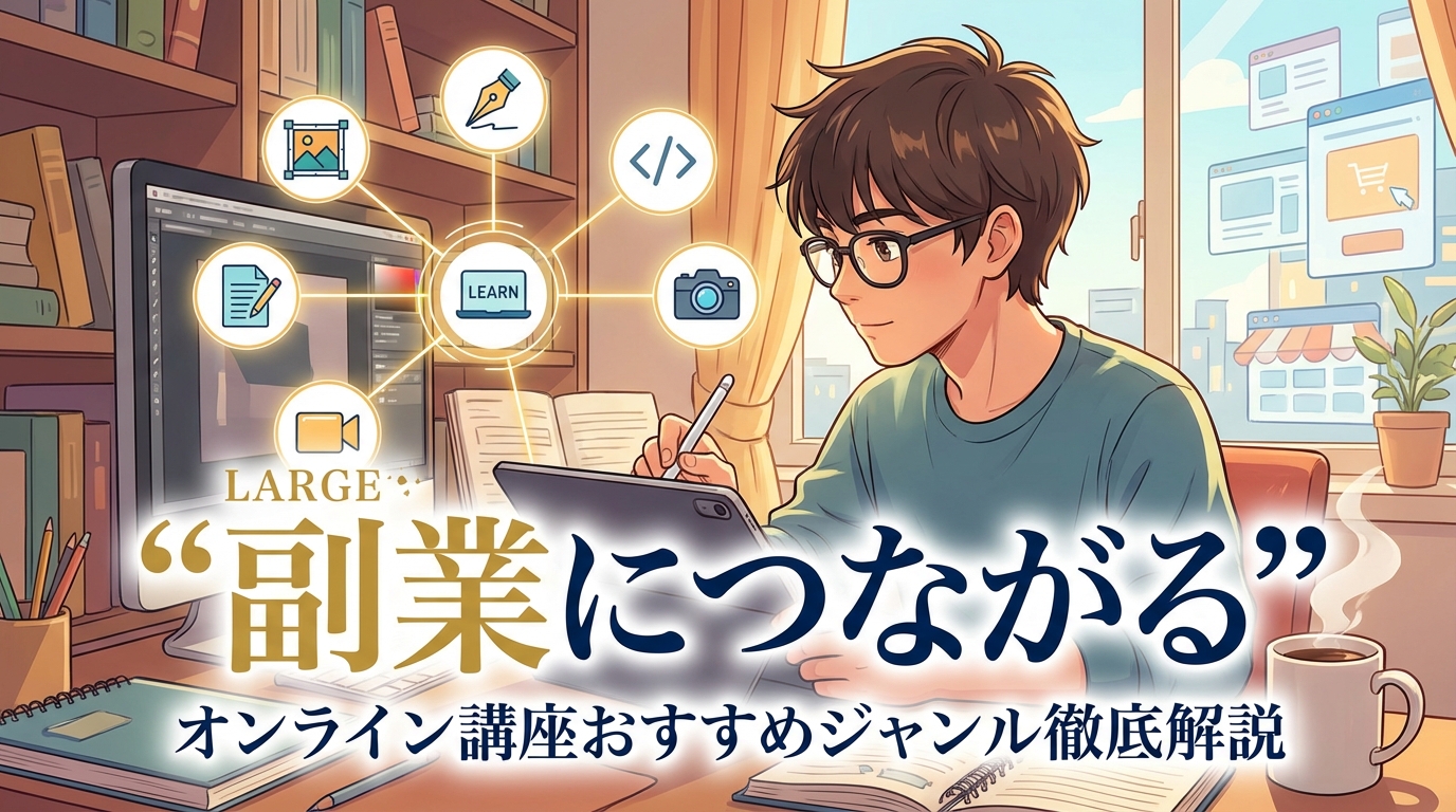 副業につながるオンライン講座おすすめジャンル徹底解説