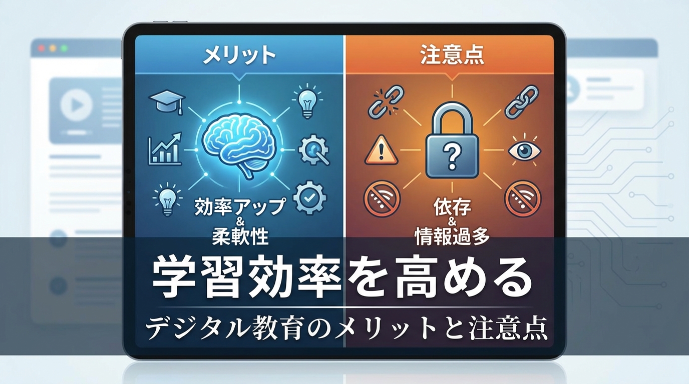 学習効率を高めるデジタル教育のメリットと注意点