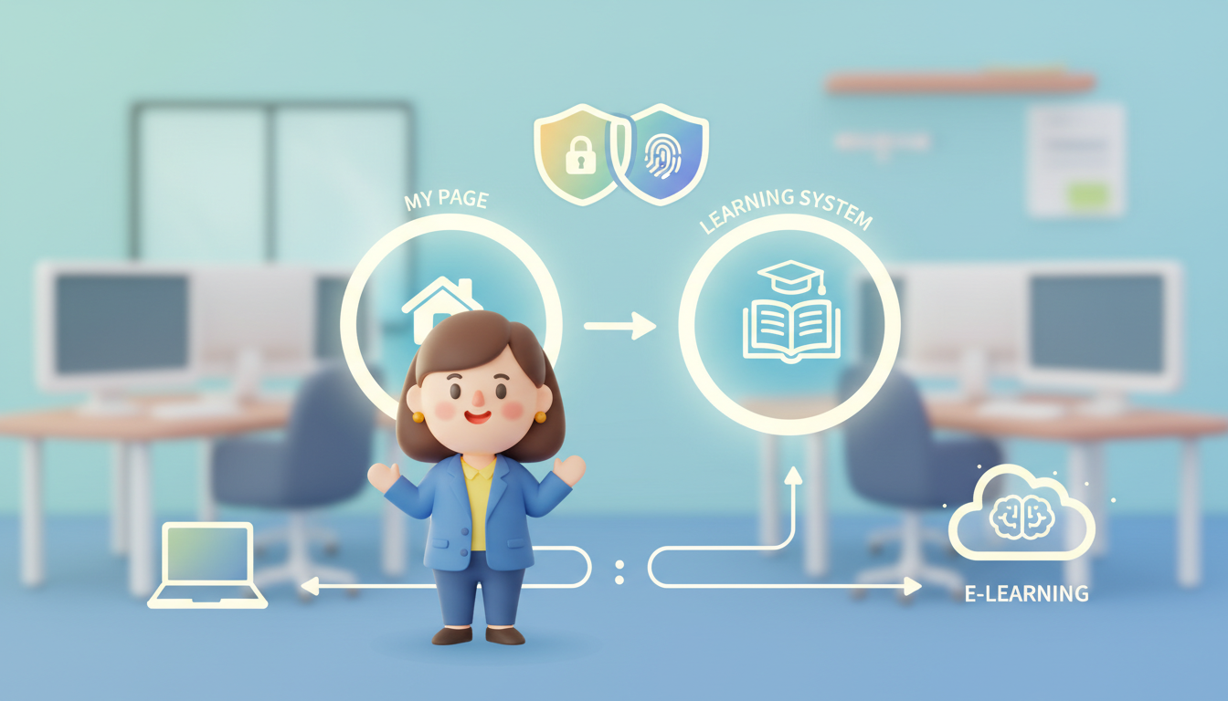 まずはマイページと学習システムの2段階認証を理解しましょう