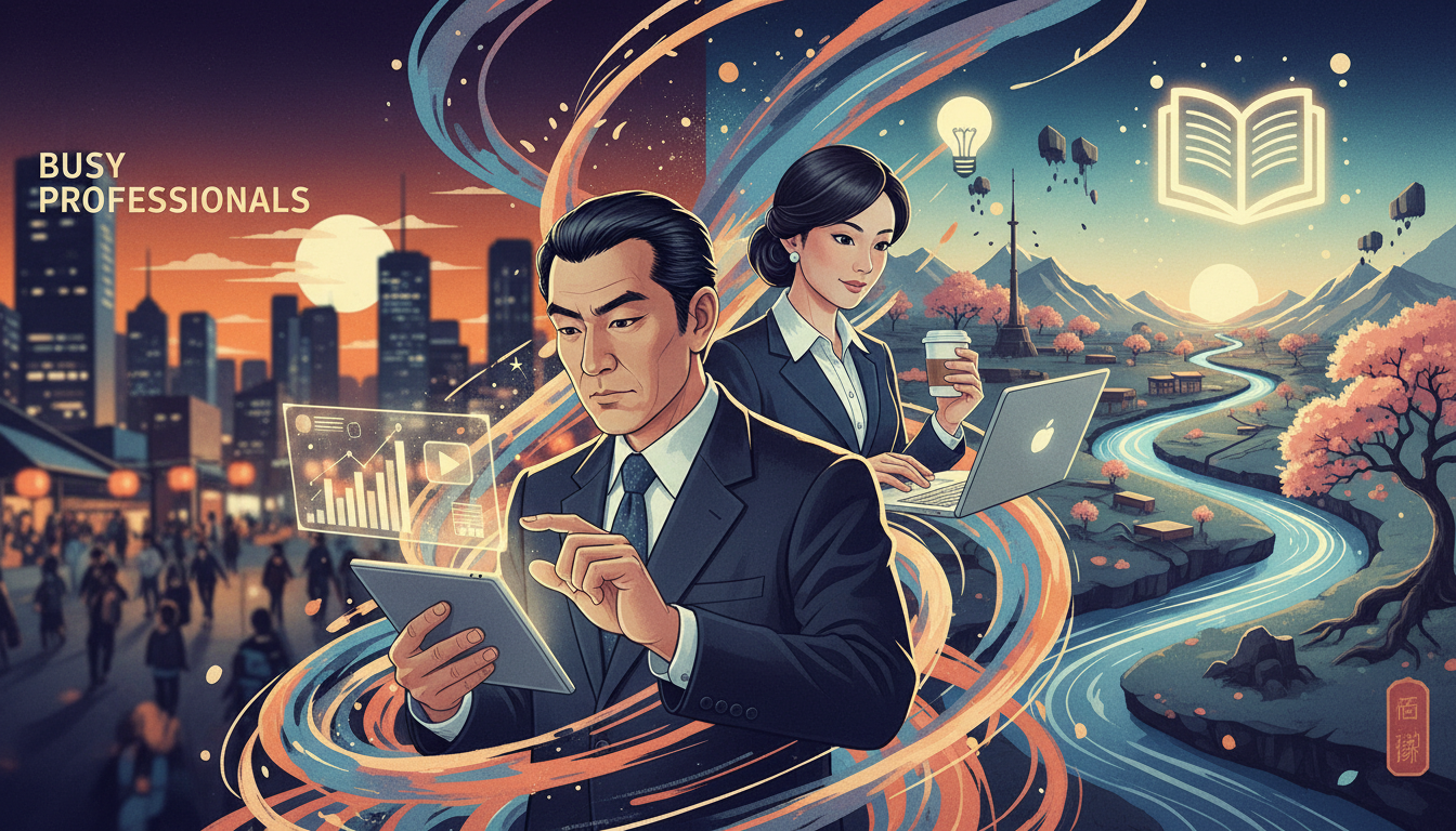 忙しい社会人がオンライン学習を選ぶ背景と市場の変化