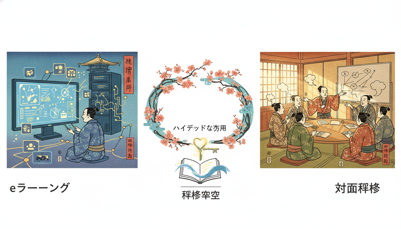 目的と受講者に合わせたハイブリッドな活用が研修成功の鍵です