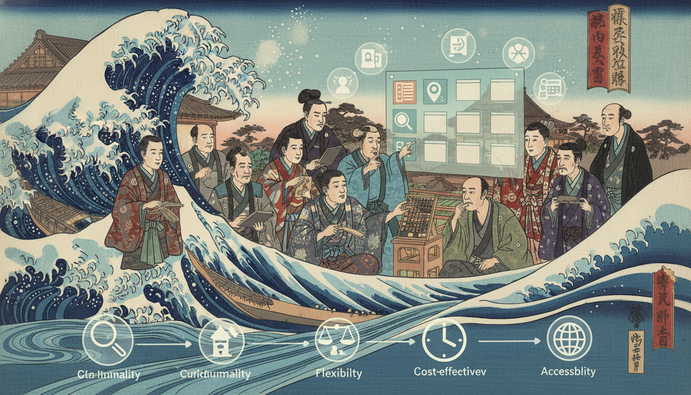 eラーニングシステムを比較検討する際の重要な基準